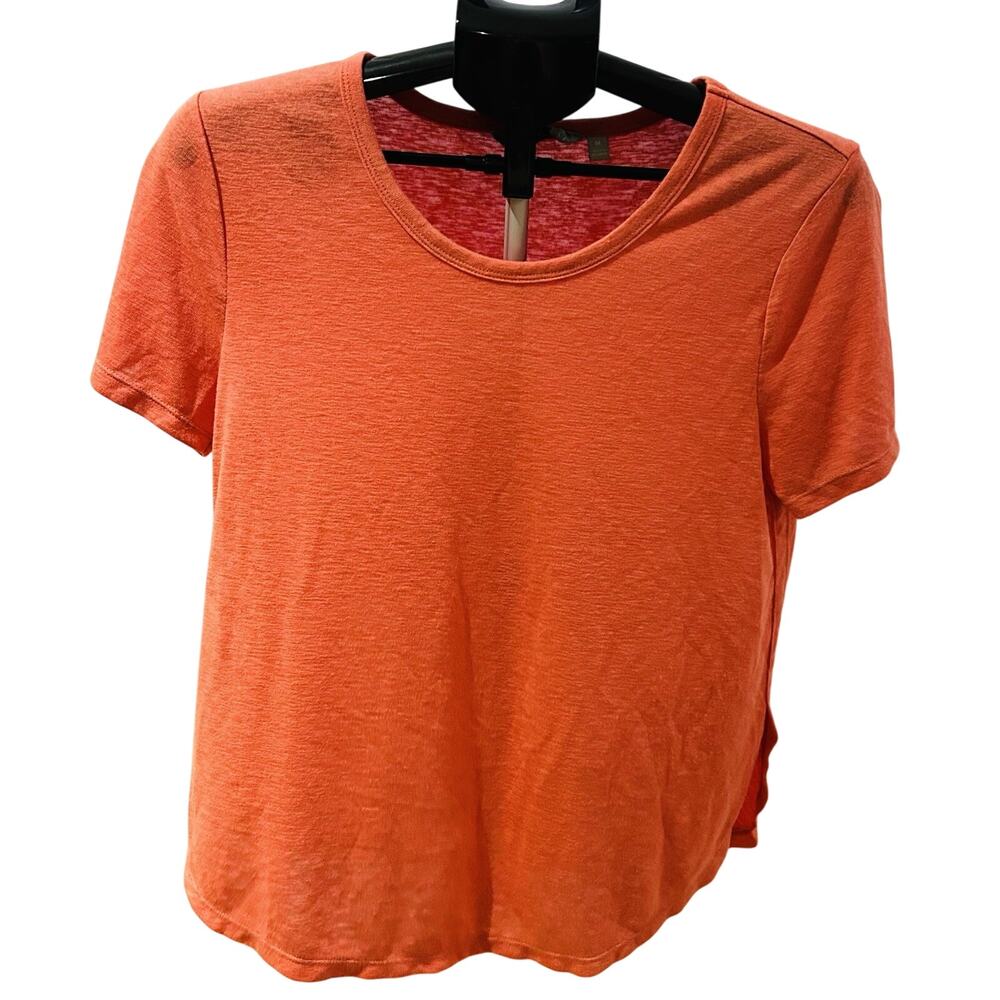 Athleta Orange T-Shirt Women's size M